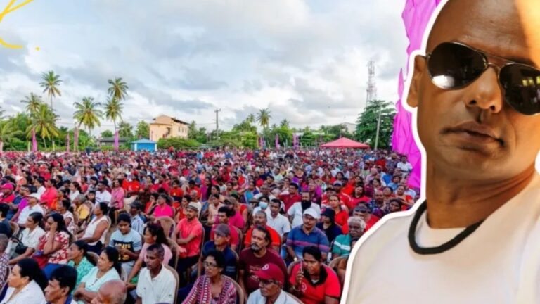 “මාලිමාව කලින්ම එළවන්ඩ ඕනෑ” සංගීත් අනවසරයෙන් මිනුවන්ගොඩ වේදිකාවට කඩා පනී.!