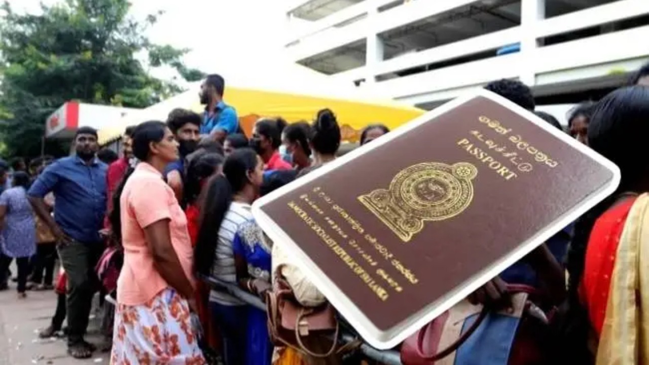 පාස්පෝට් පෝලිම ආණ්ඩුවේ ප්‍රශ්නයක් නෙවේ..ටිරාන් උත්තර දෙයි.!