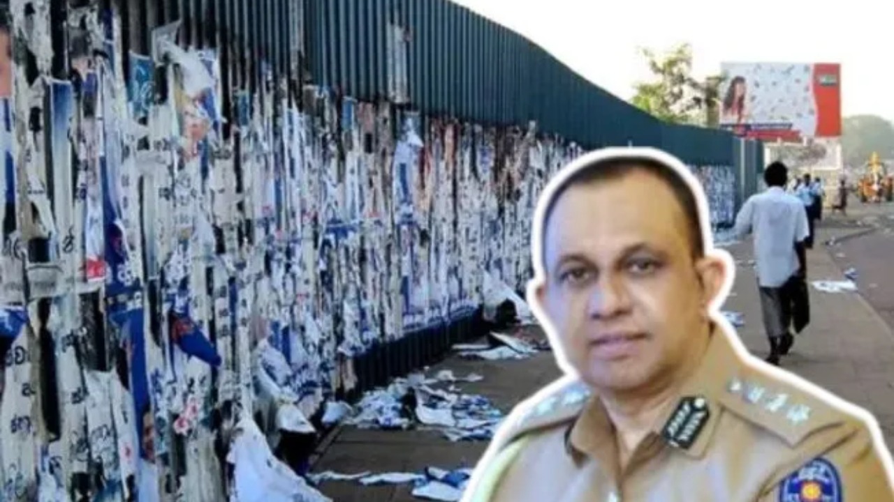 පෝස්ටර් ලක්ෂ 04ක් ඉරා දමයි.. 65ක් අත්අඩංගුවට.!