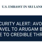 ආරුගම්බේ සංචාරක කලාපයට ප්‍රහාරයක් ගැන අනතුරු ඇගවීමක්