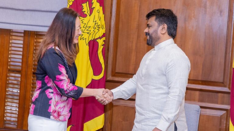 ජුලී චන්ග් ජනපති හමුවෙයි.. දෙරට අතර රාජ්‍යතාන්ත්‍රික සබඳතා ශක්තිමත් කිරීමට සාකච්ඡා.!