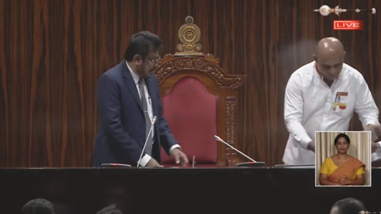 කථානායකට ඉල්ලා අස්වෙන්න කියයි.!