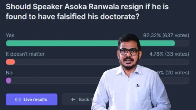 කථානායක සම්බන්ධයෙන් ජන මත විමසුමක්.. 92%ක් ඉල්ලා අස්වෙන්න කියයි.!