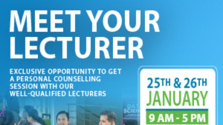 උසස් පෙළින් පසු ඔබේ අනාගතය සැලසුම්කරන්න NSBM“Meet Your Lecturer” මේ සතිඅන්තයේ